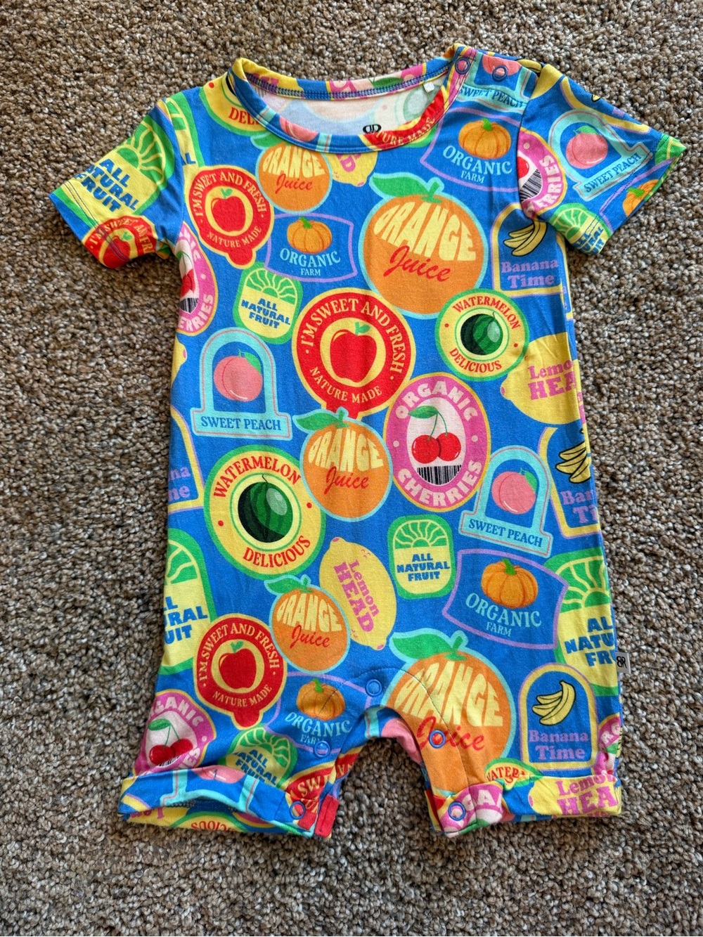 BUMS & ROSES Bamboo Peel Me Later Shortie Romper